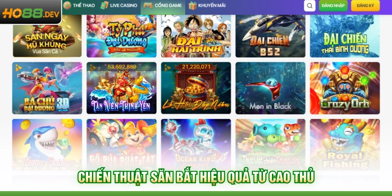 Bắn Cá HO88 4 Chiến thuật săn bắt hiệu quả từ cao thủ